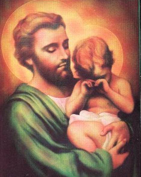 El niño Jesús junto a San José